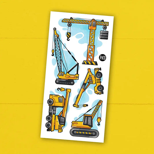 Tatouages Temporaires - Les Grues De Chantier
