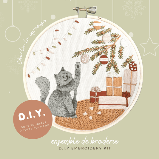 Kit De Broderie D.I.Y. - Charlie La Curieuse