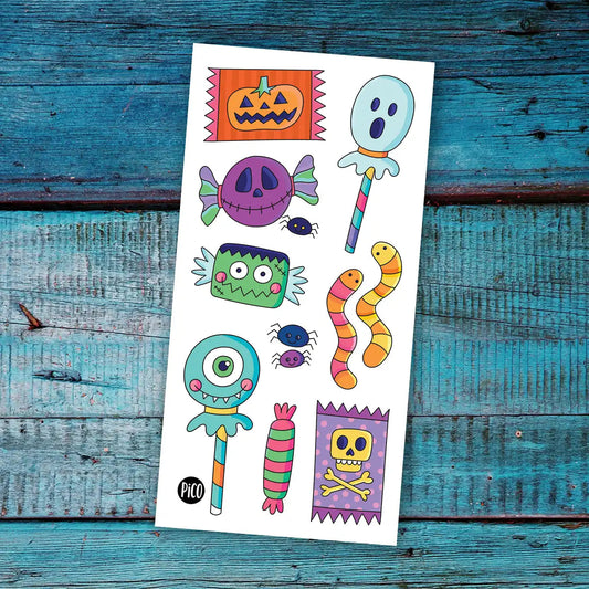 Tatouages Temporaires - Les Bonbons D’Halloween