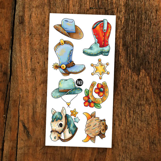 Tatouages Temporaires - Le Western