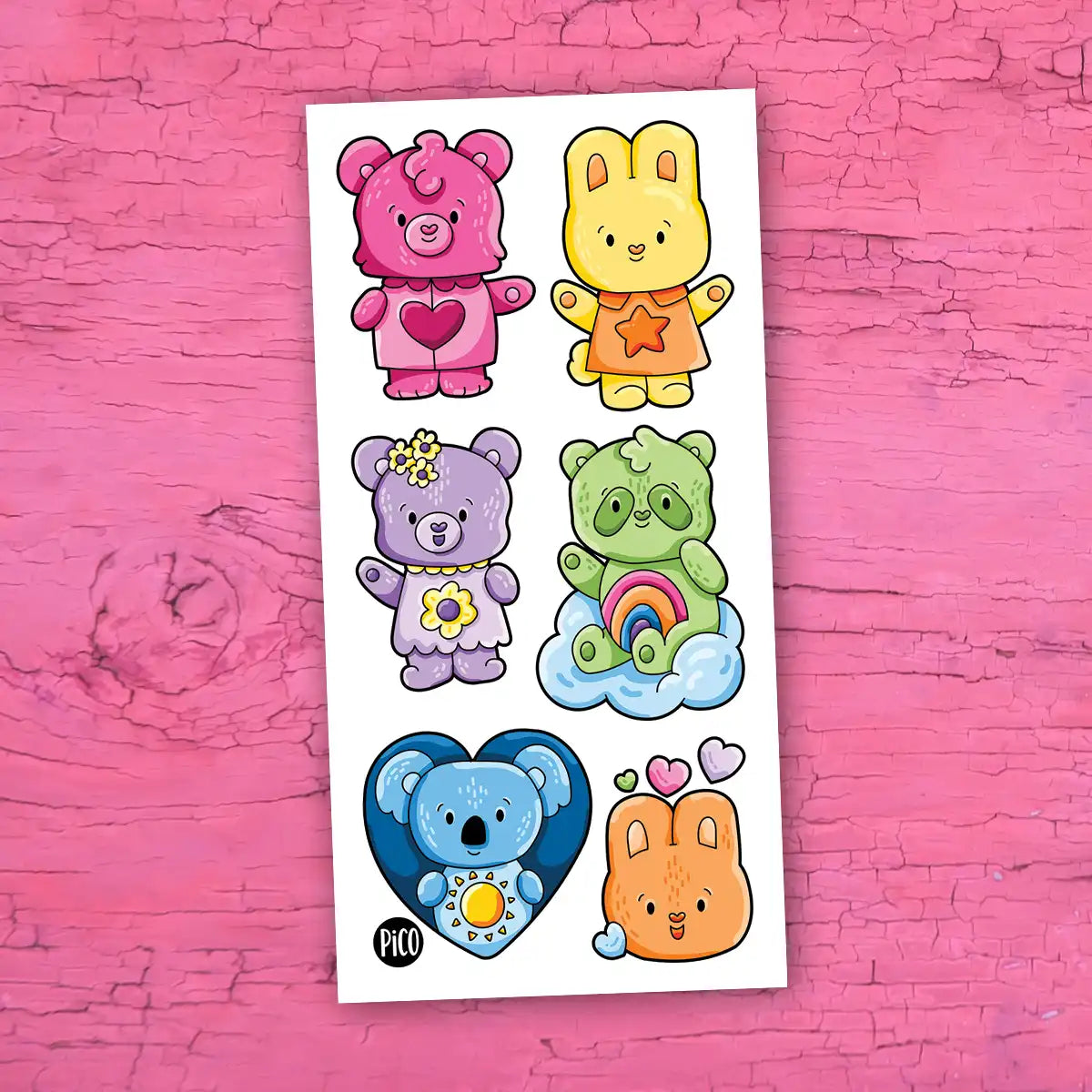 Tatouages Temporaires - Les Animaux Câlins