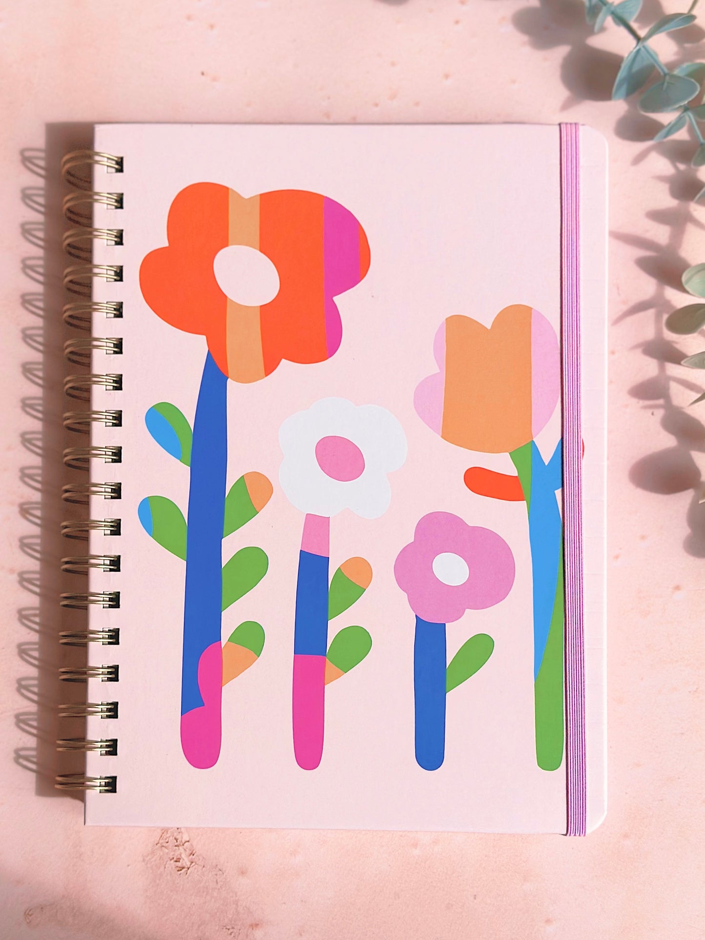 Agenda Non-daté - Fleurs Rétro