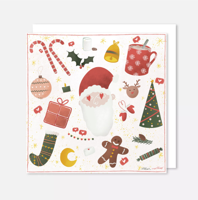 Carte De Noël - Temps Des Fêtes