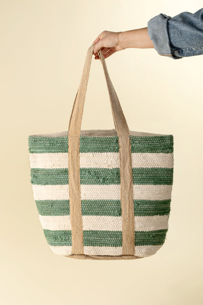 Sac - Rayé vert