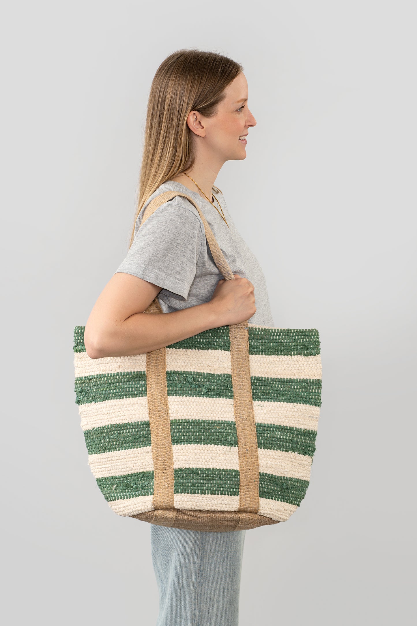 Sac - Rayé vert