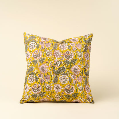 Coussin - Floral Jaune