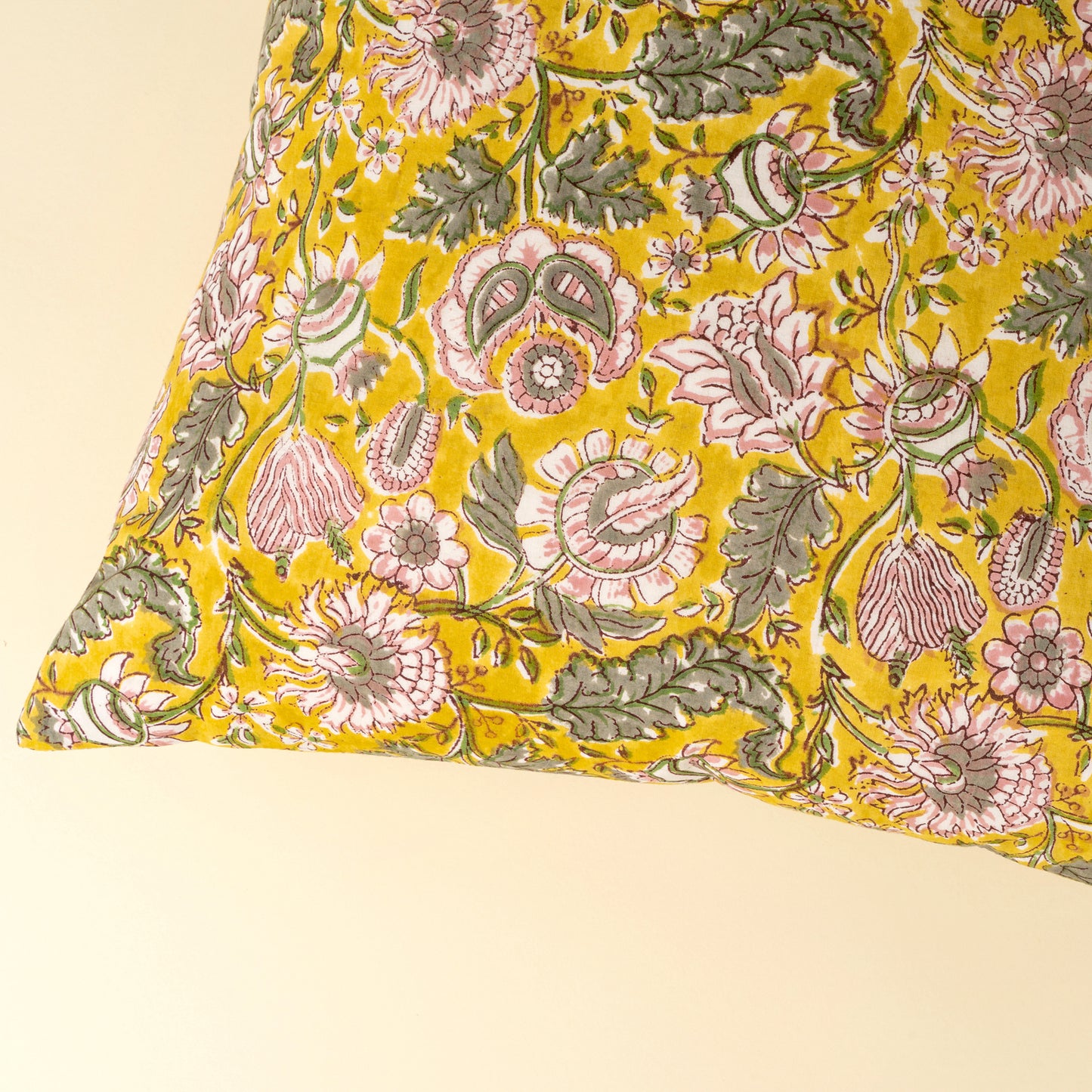 Coussin - Floral Jaune