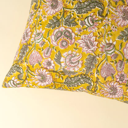 Coussin - Floral Jaune
