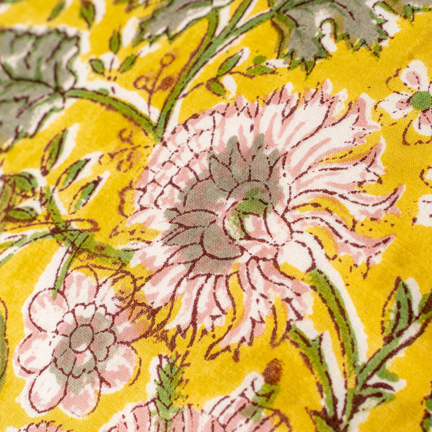 Coussin - Floral Jaune