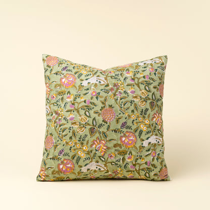 Coussin - Floral Vert