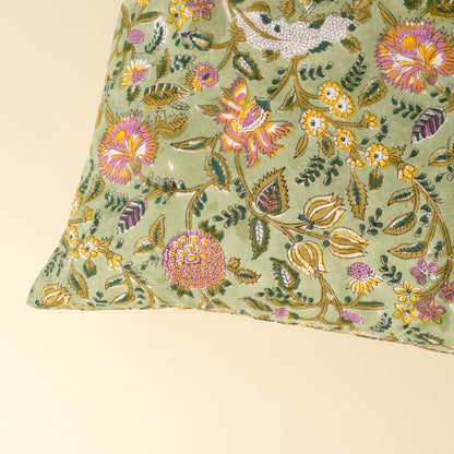 Coussin - Floral Vert