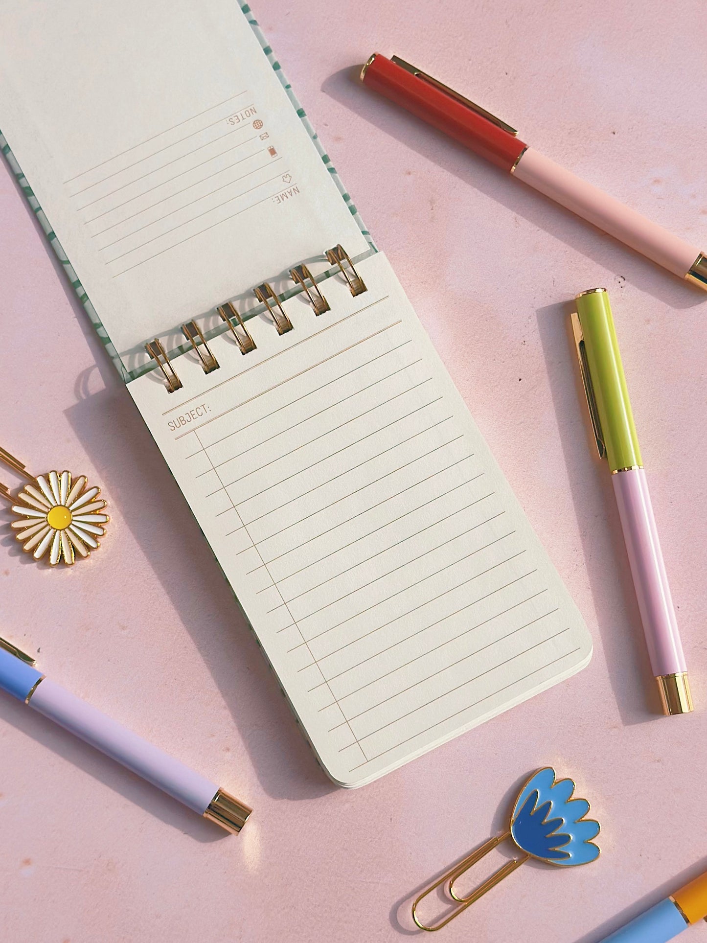 Pad De Notes - Beige & Bleu