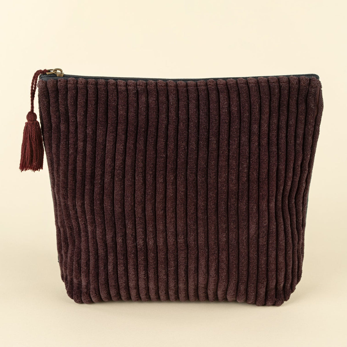 Trousse En Velour - Sangria & Bleu Marin