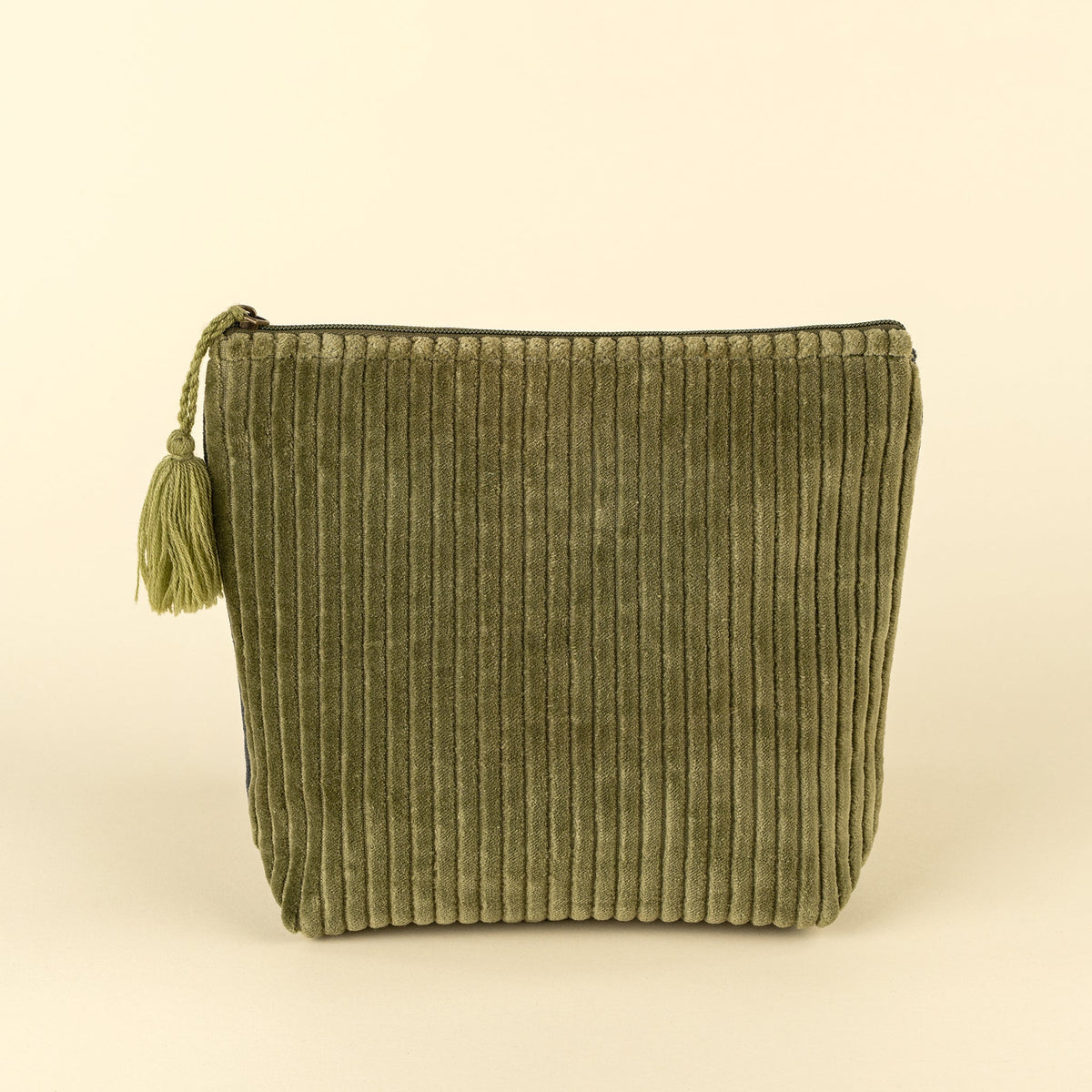 Trousse En Velour - Vert & Bleu Marin