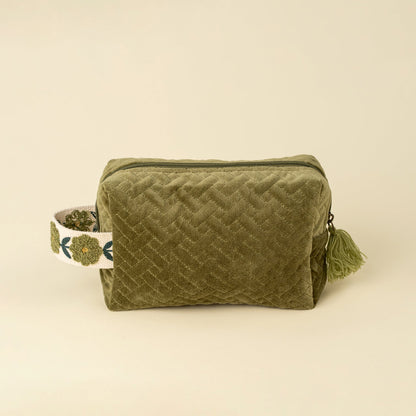 Trousse En Velour - Vert