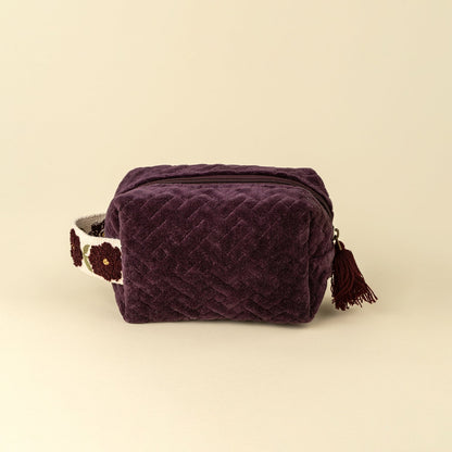 Trousse En Velour - Sangria