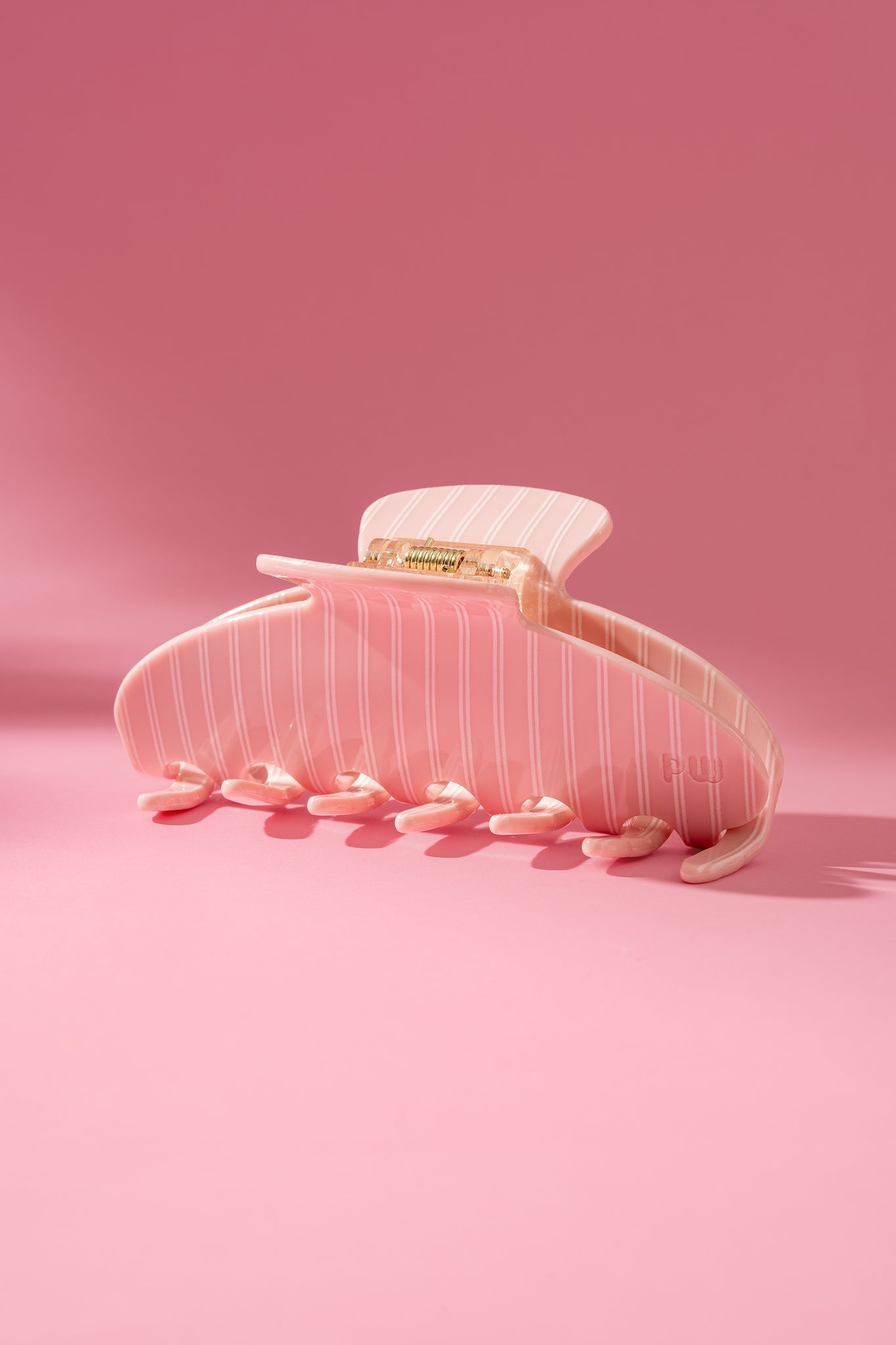Pince À Cheveux - Rayé Rose