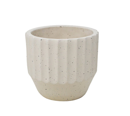 Cache-pot - Vagues Crème