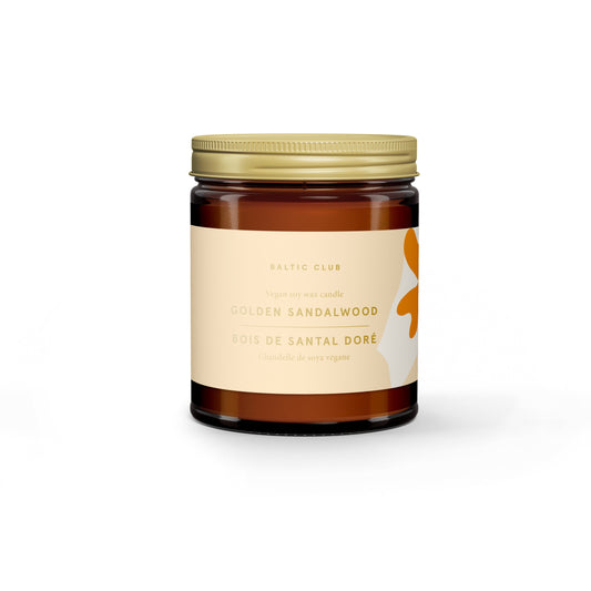 Bougie De Soya - Bois De Santal Doré