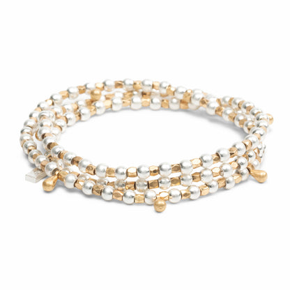 Bracelet 3-en-1 - Or & Argent - Gouttes