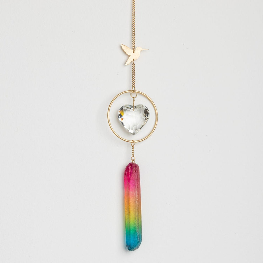 Suncatcher - Colibri & Pierre Arc-en-ciel