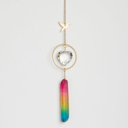 Suncatcher - Colibri & Pierre Arc-en-ciel