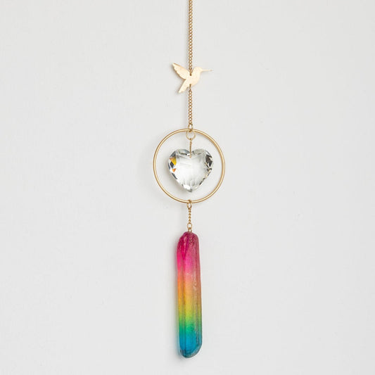 Suncatcher - Colibri & Pierre Arc-en-ciel
