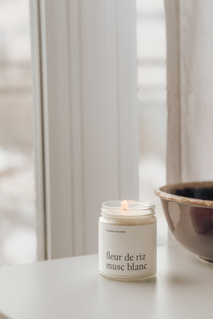Bougie De Soya - Fleur De Riz & Musc Blanc