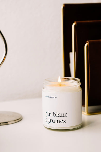 Bougie De Soya - Pin Blanc Agrumes