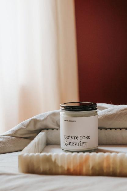 Bougie De Soya - Poivre Rose Génévrier