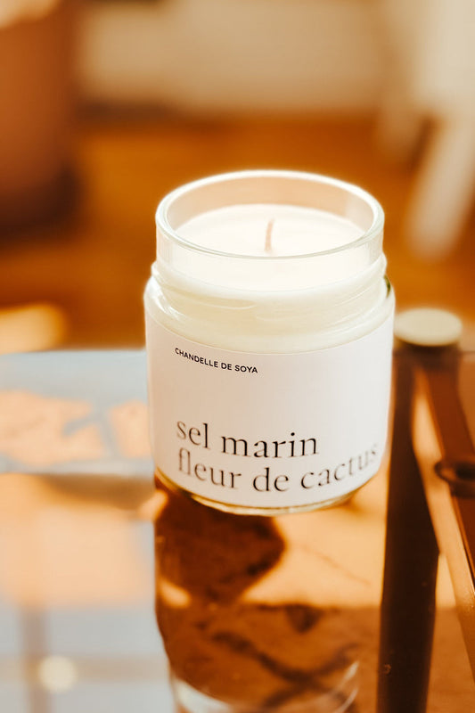 Bougie De Soya - Sel Marin Fleur De Cactus