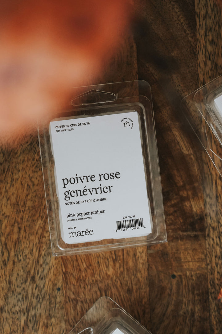 Cubes De Cire - Poivre Rose Génévrier