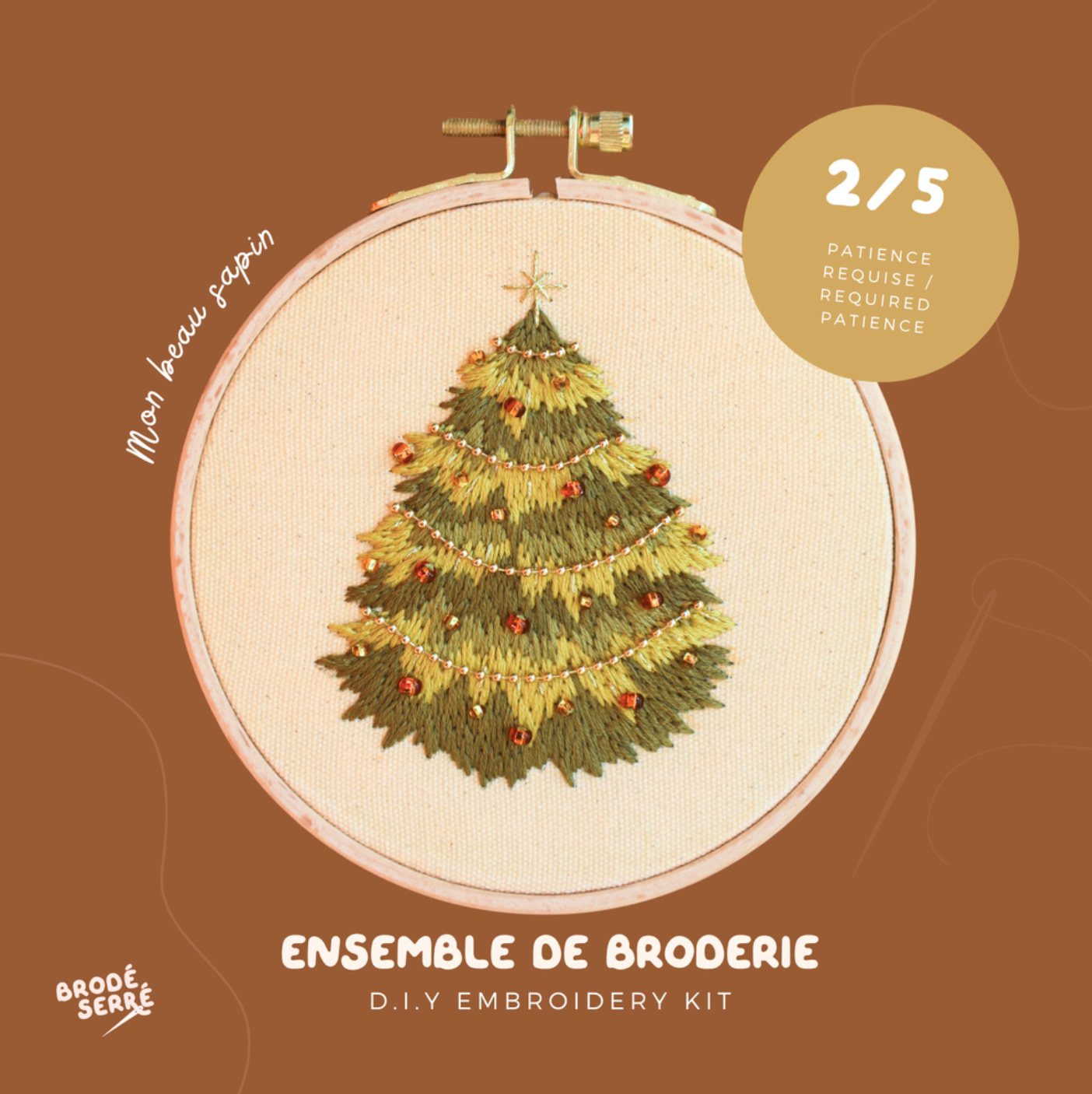 Kit De Broderie D.I.Y. - Mon Beau Sapin