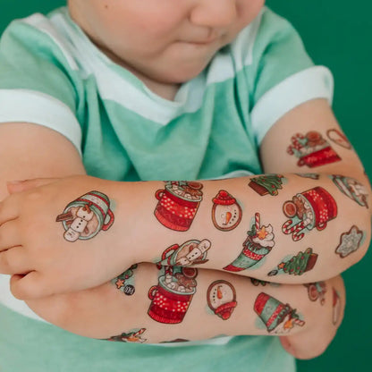 Tatouages Temporaires - Noël - Les Chocolats Chauds
