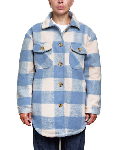 Surchemise Annabelle - Beige & Bleue