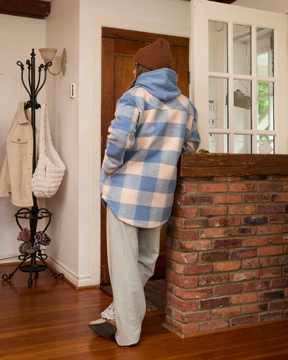 Surchemise Annabelle - Beige & Bleue