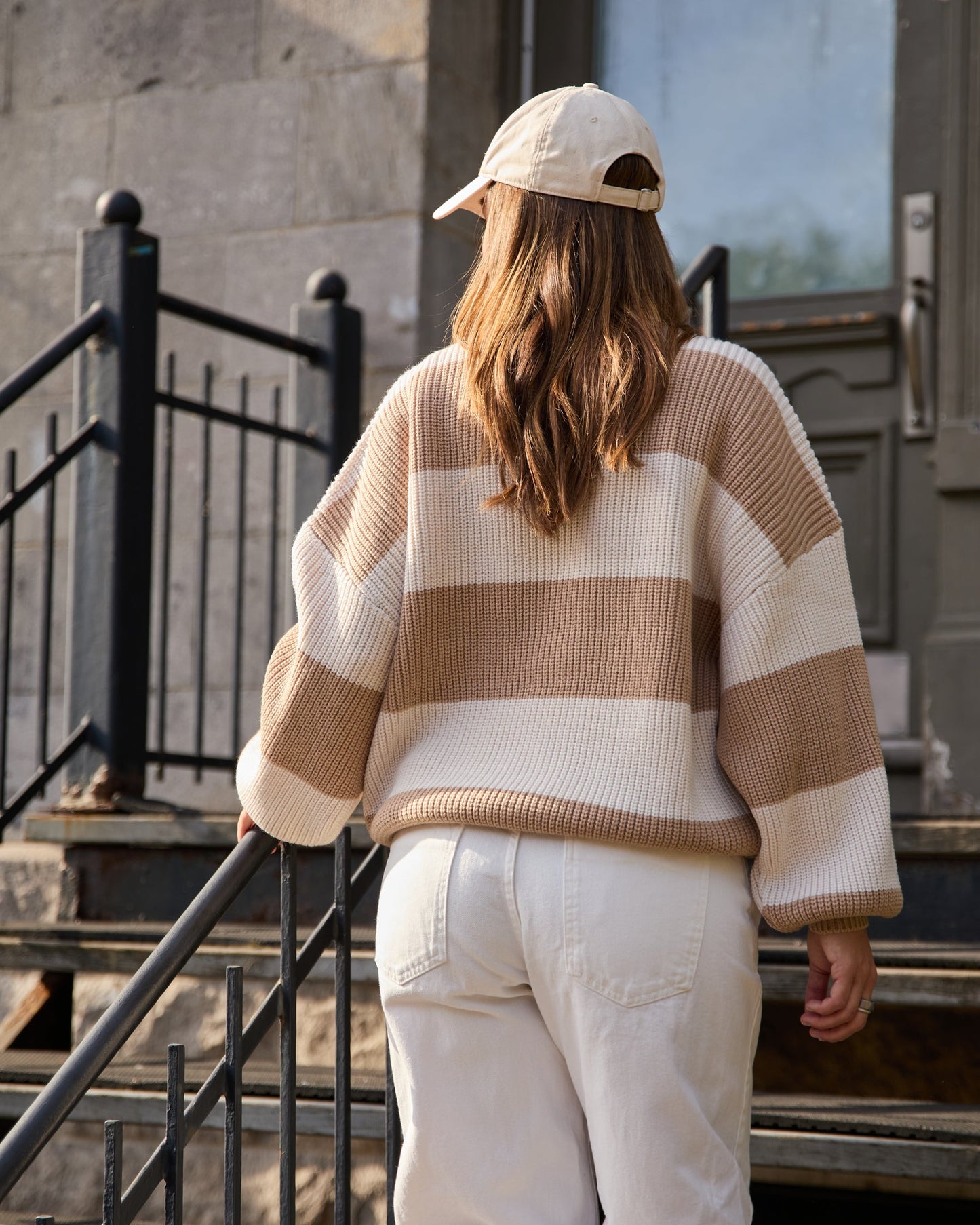 Chandail Mélina - Rayures Crème