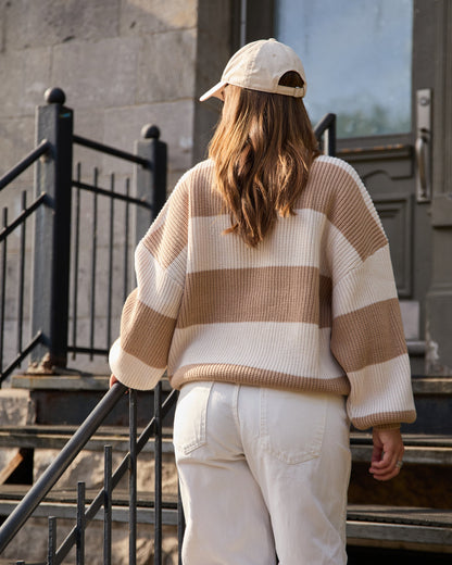 Chandail Mélina - Rayures Crème