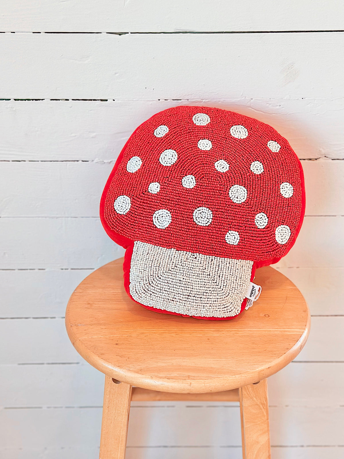 Coussin Perlé - Champignon
