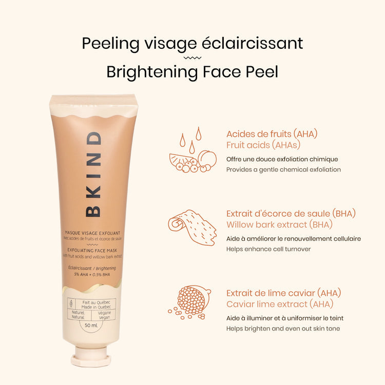 Masque Visage Exfoliant - Éclaircissant