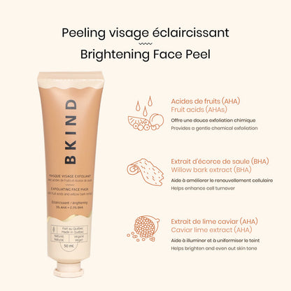 Masque Visage Exfoliant - Éclaircissant