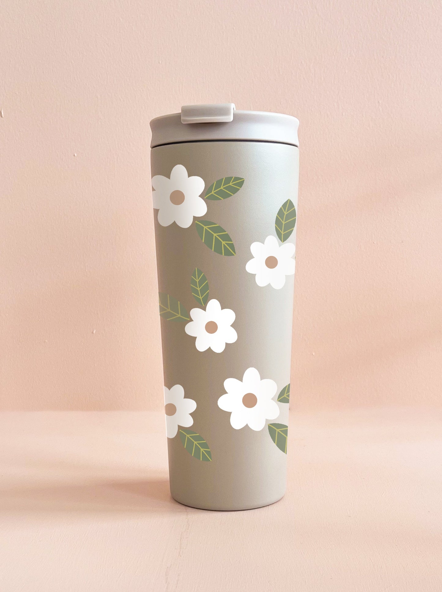 Gobelet 24oz - Greige - Fleurs Maxi