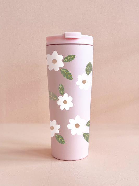 Gobelet 24oz - Rose - Fleurs Maxi