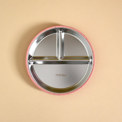 Assiette En Acier Inoxydable - Couleurs Variées