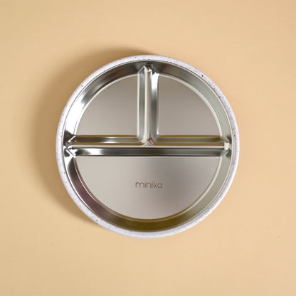 Assiette En Acier Inoxydable - Couleurs Variées