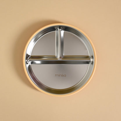 Assiette En Acier Inoxydable - Couleurs Variées