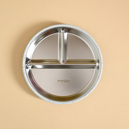 Assiette En Acier Inoxydable - Couleurs Variées
