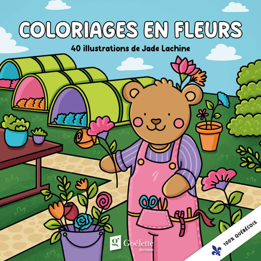Cahier À Colorier - Coloriage En Fleurs