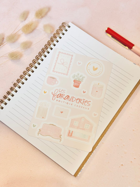 Feuille D’autocollants - Les Farauderies