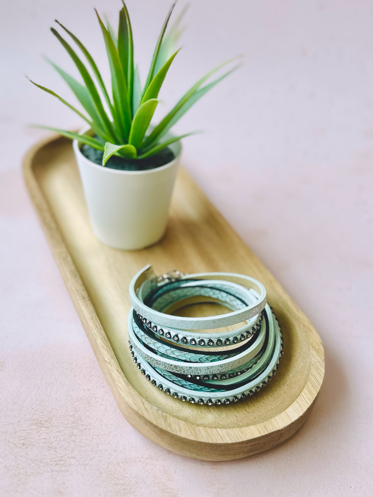 Bracelet Cuir - Turquoise
